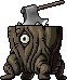 Strange Dark Axe Stump